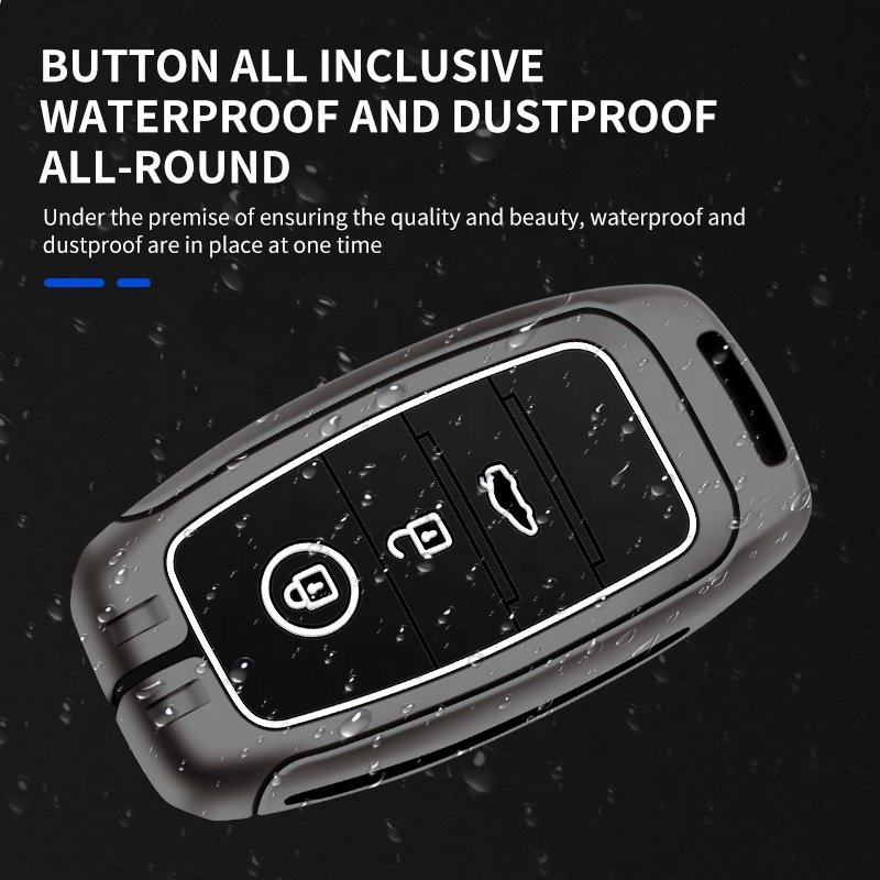 Luxury Metal Zinc Alloy Silicone Rubber Remote For Kia Sorento Seltos Car Key Cover
