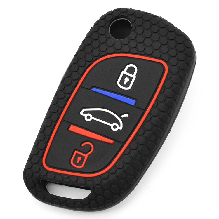 Car Accessories Key Protect Case Smart Silicone Car Key Cover Flip Remote Key fob Holder for H-yundai