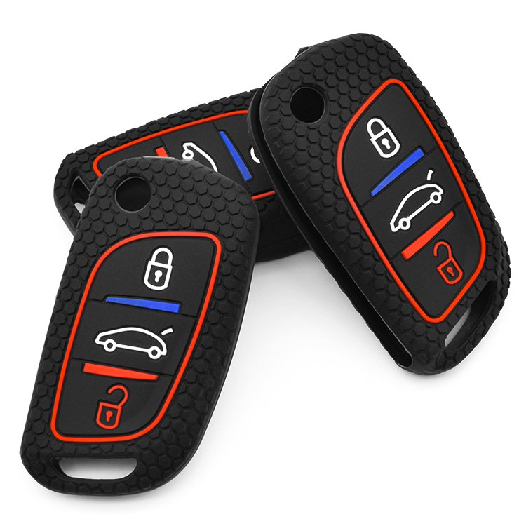 Car Accessories Key Protect Case Smart Silicone Car Key Cover Flip Remote Key fob Holder for H-yundai