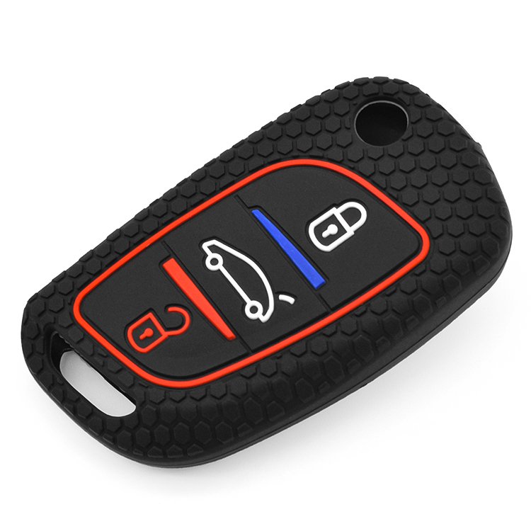 Car Accessories Key Protect Case Smart Silicone Car Key Cover Flip Remote Key fob Holder for H-yundai