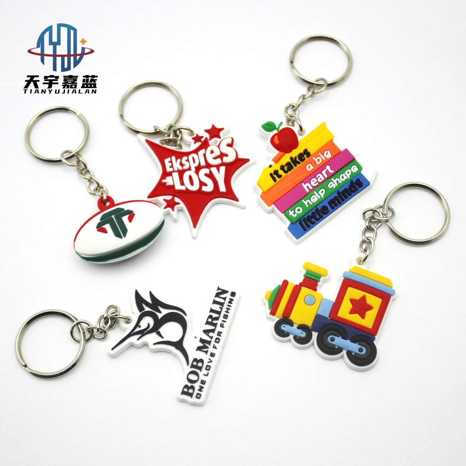 Tianyu Keychain Automobile Series Cartoon Keyring Colorful Car Cartoon Key Holder For Men Women Keys Trinket Kids Toy Jewelry