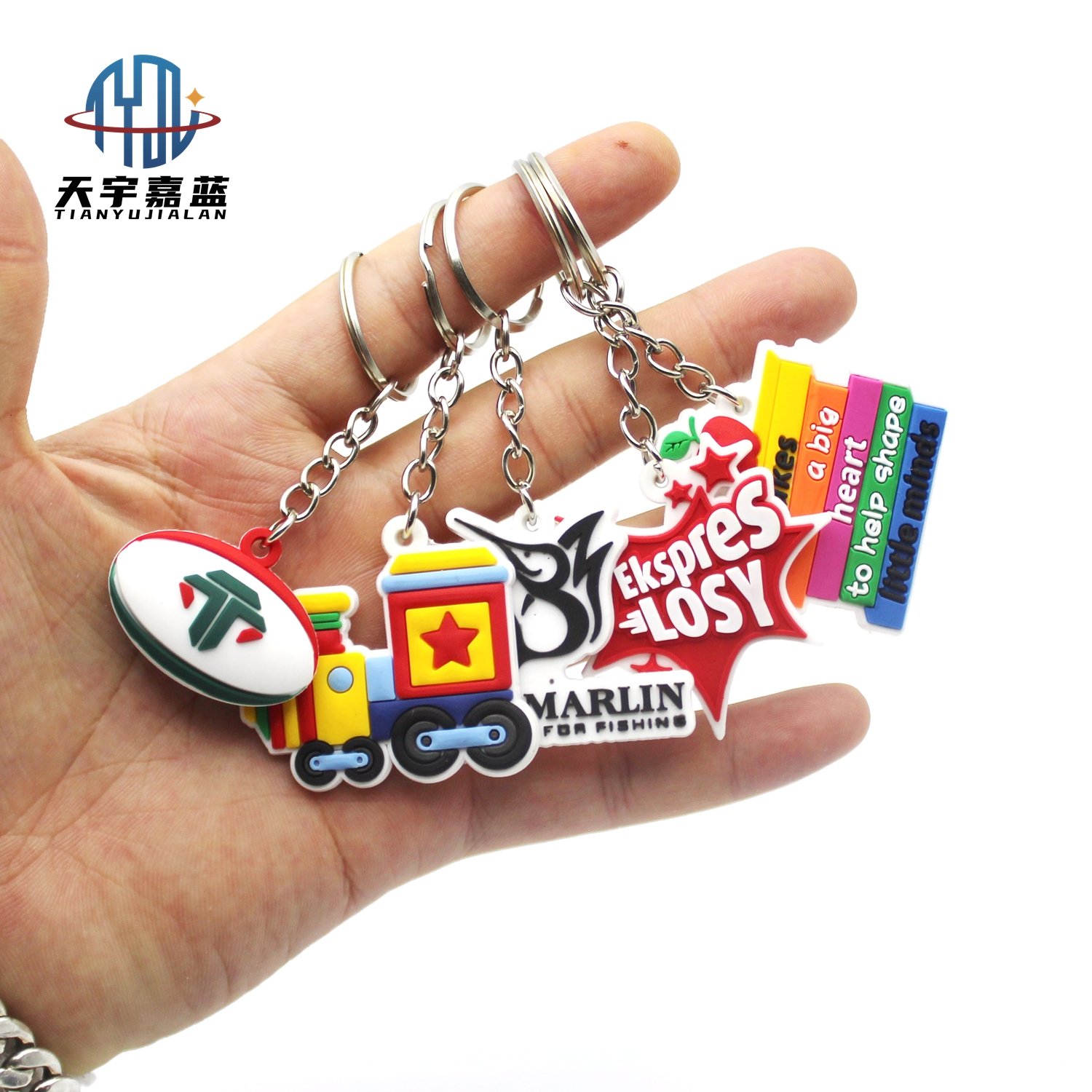 Tianyu Keychain Automobile Series Cartoon Keyring Colorful Car Cartoon Key Holder For Men Women Keys Trinket Kids Toy Jewelry