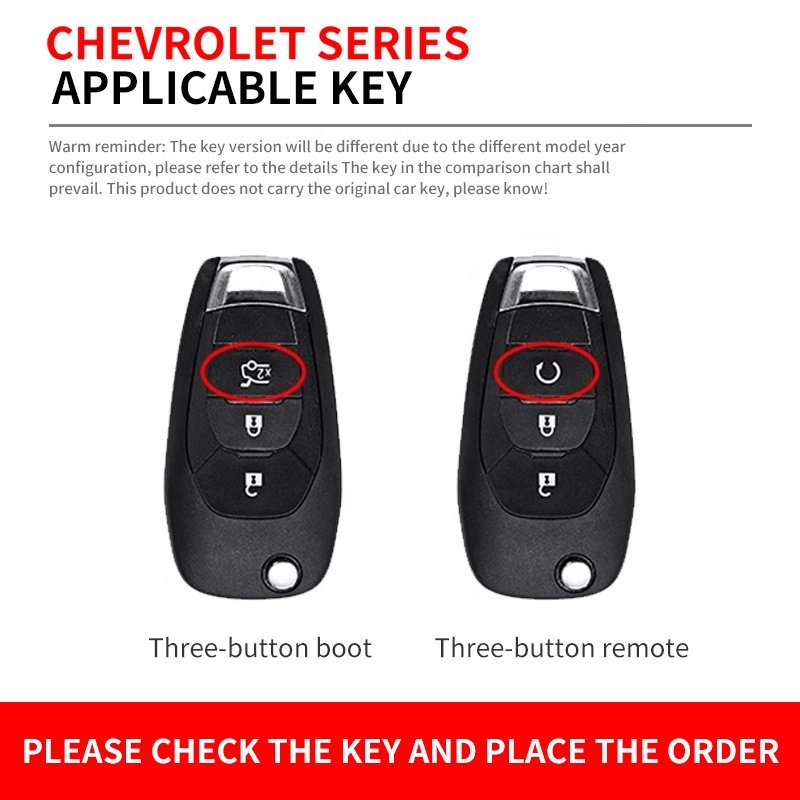 For Remote Case Chevrolet 2 3 4 Buttons Smart Car Key Metal Protection Cover