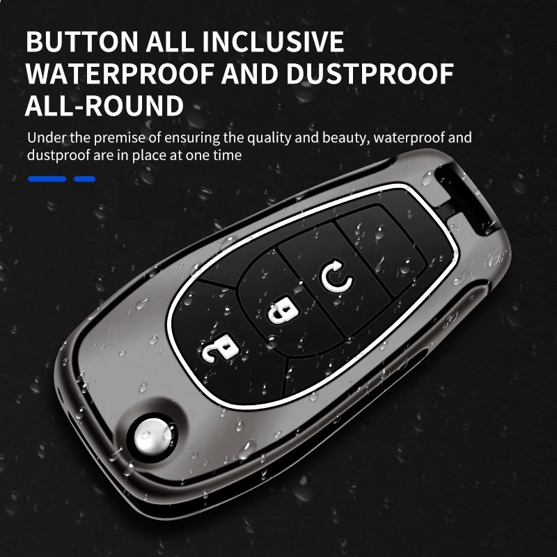 For Remote Case Chevrolet 2 3 4 Buttons Smart Car Key Metal Protection Cover