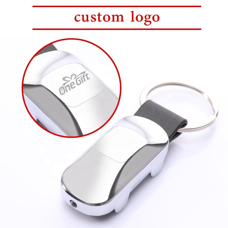Wholesale Custom LED Light 3D Car Logo Brand Model Keychain/Key Chain