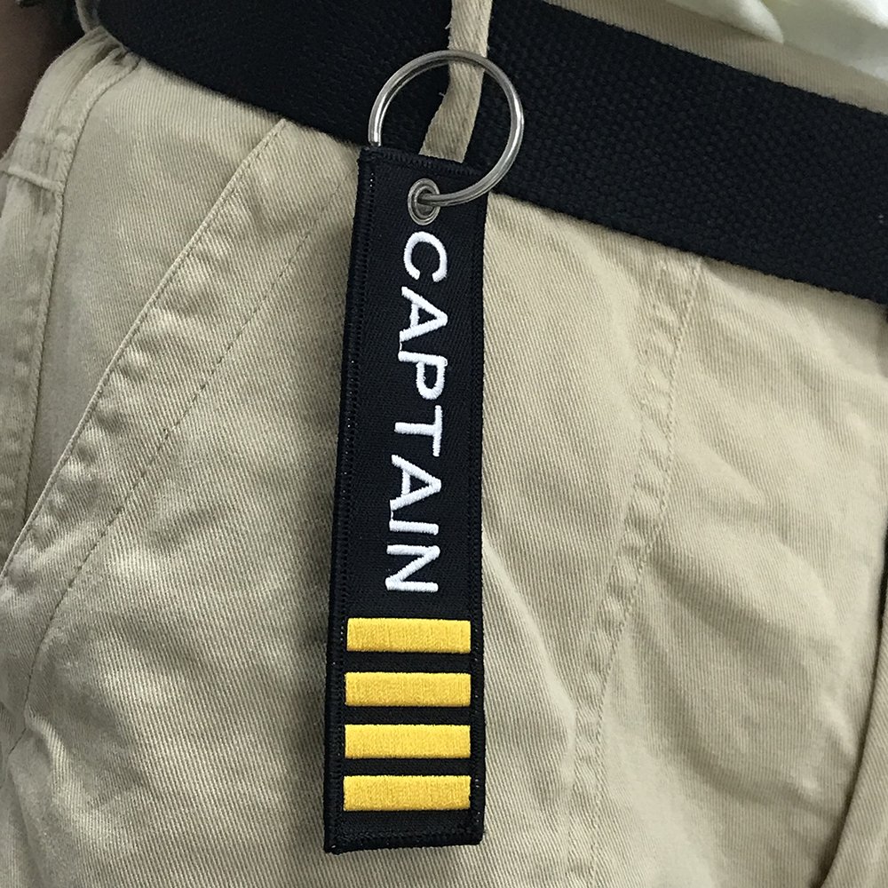 Custom high quality promotion gifts embroidery keychain car key chain key tag keyring for clothing