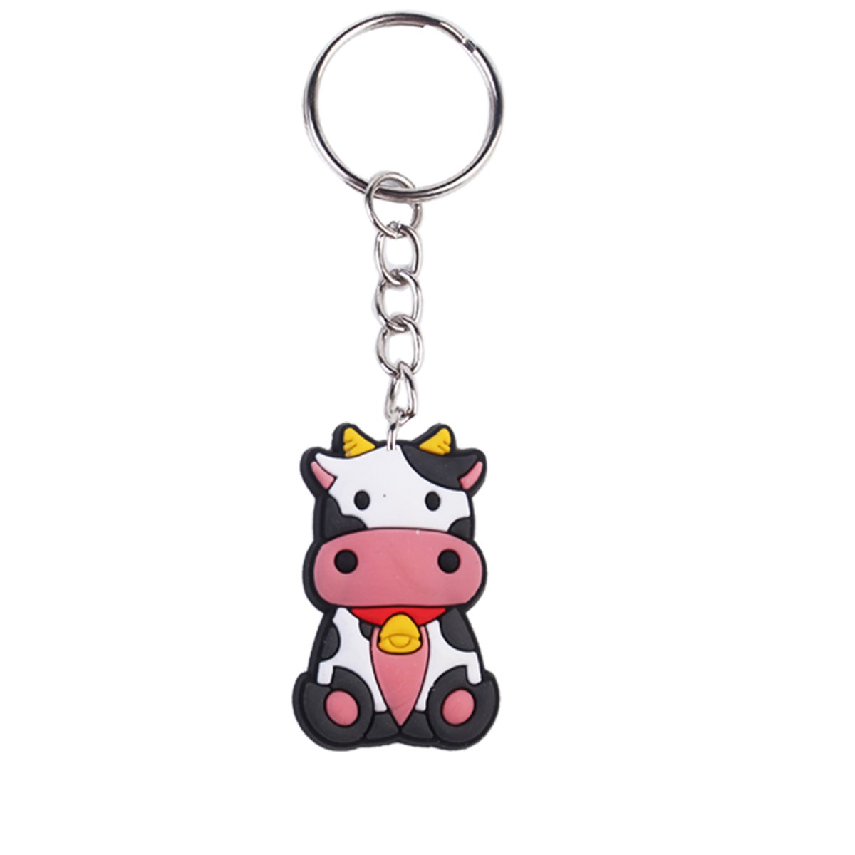 2024 New arrive PVC rubber store festival promotional gift key chains Wholesale cartoon Farm key ring custom design Bag pendant