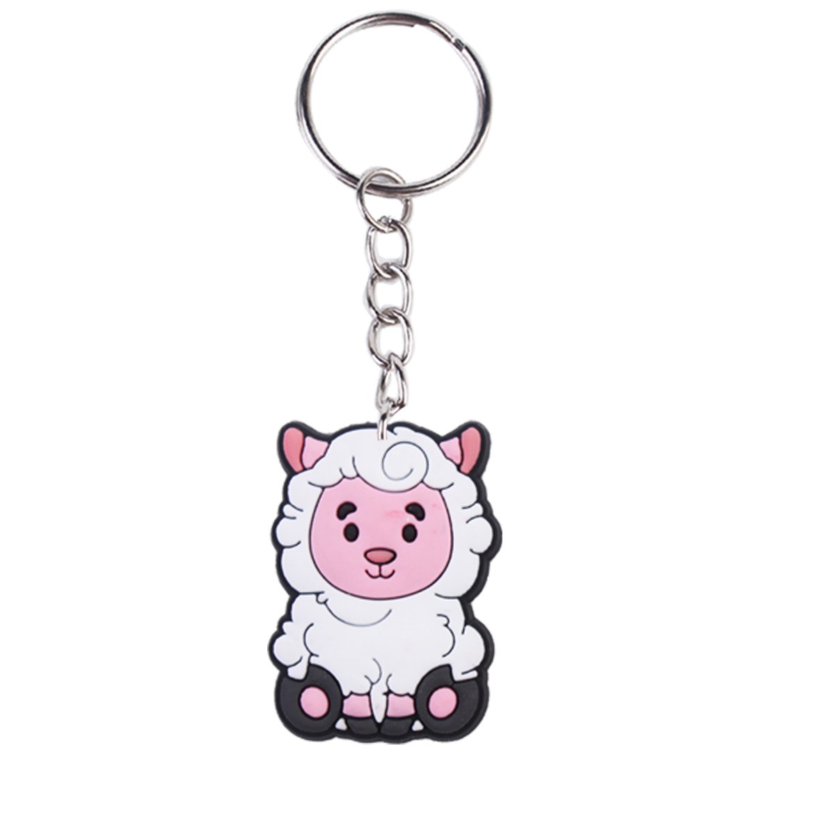 2024 New arrive PVC rubber store festival promotional gift key chains Wholesale cartoon Farm key ring custom design Bag pendant