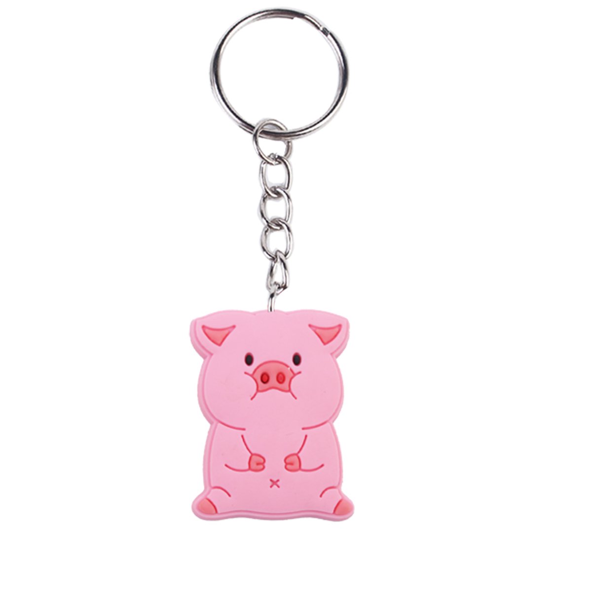 2024 New arrive PVC rubber store festival promotional gift key chains Wholesale cartoon Farm key ring custom design Bag pendant