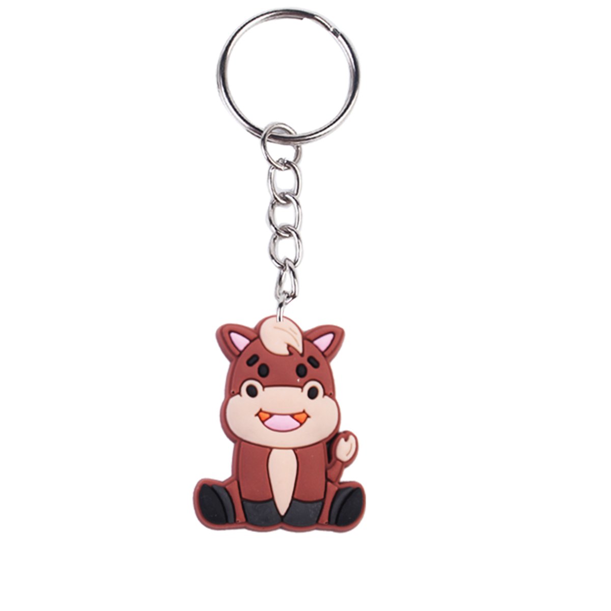 2024 New arrive PVC rubber store festival promotional gift key chains Wholesale cartoon Farm key ring custom design Bag pendant