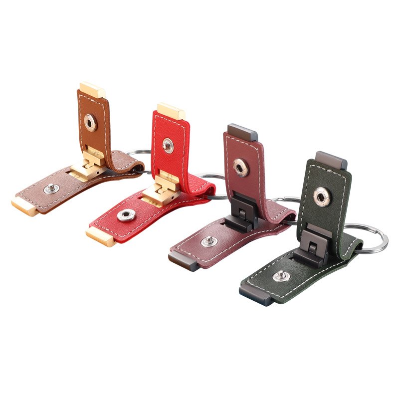 Factory Price Blank Leather Keychain For Laser Engraving Key Ring Pu Leather Key Chain Sublimation Leather Phone Holder Keychain