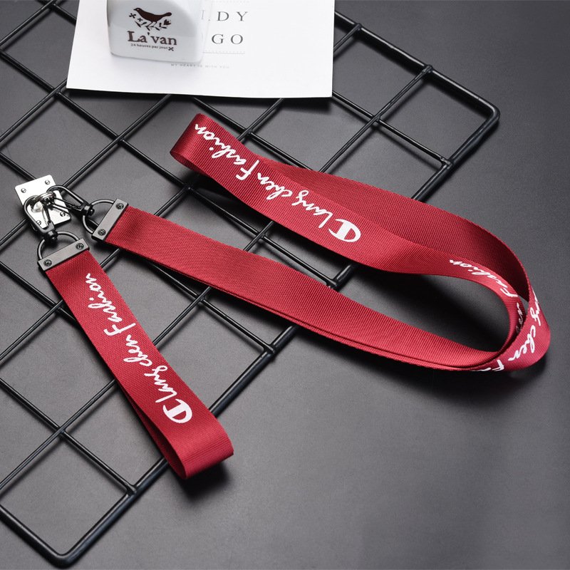 Japanese version of the ribbon pendant ribbon keychain trendy brand big C letter car chain bag accessories key ring