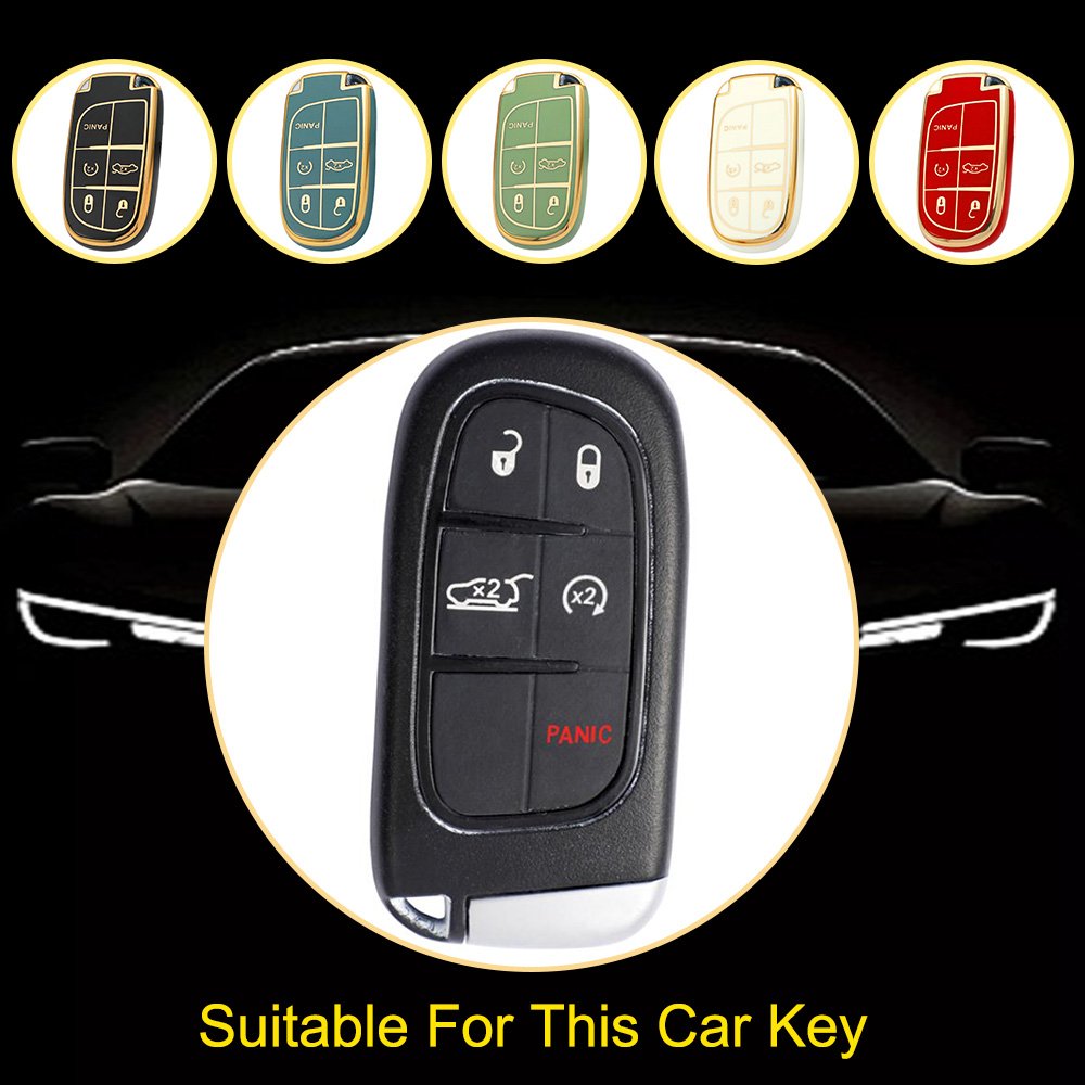 Innofit JEA4T1 Spot Goods Car Key Shell TPU For Jeep Grand Commander Compass Freelight Freeman New Style Auto Accessory OEM