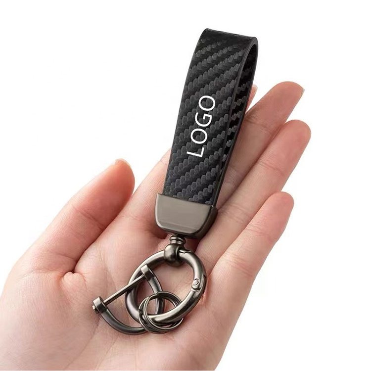 Carbon Fiber Key Chain Key Ring Minimalist Car Keychain for Man