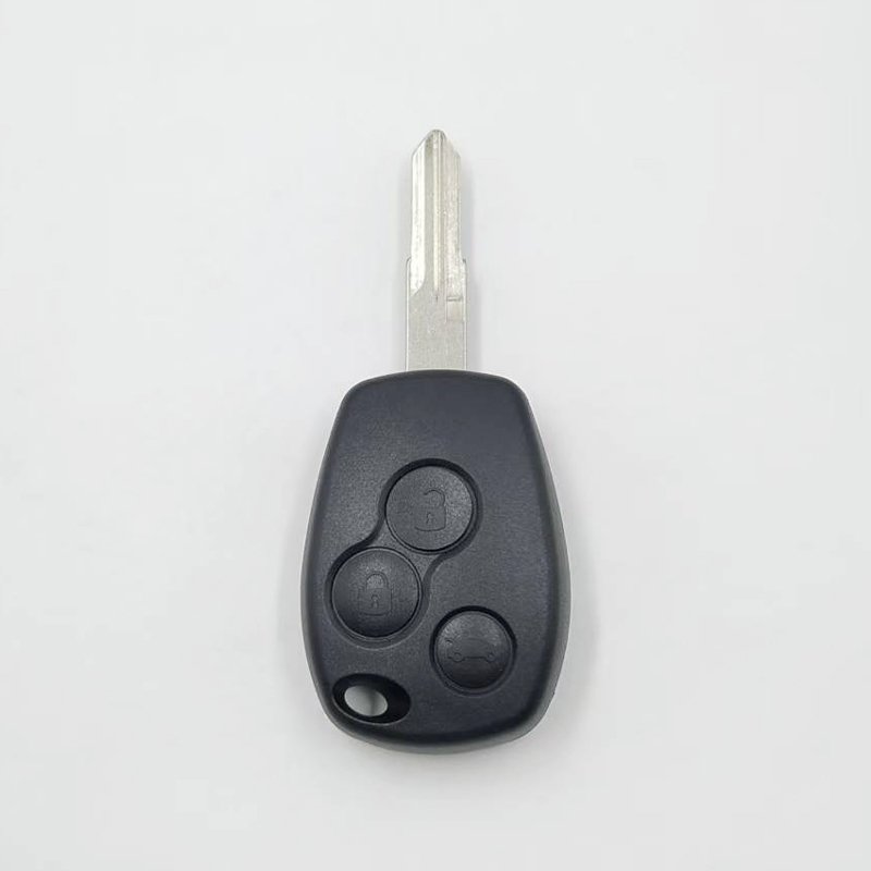 ABS+Metal Replacement Car Key Fob Case 3-button Auto Key Shell Cover with Blade Suitable for Renault Accessories
