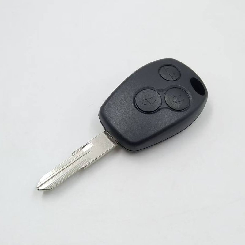 ABS+Metal Replacement Car Key Fob Case 3-button Auto Key Shell Cover with Blade Suitable for Renault Accessories