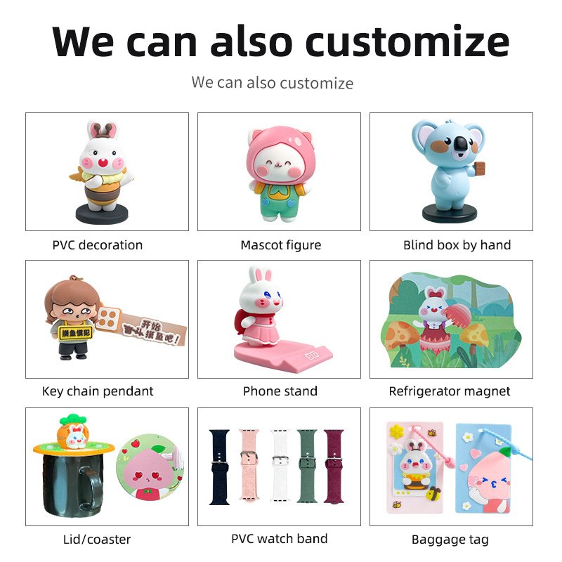 Custom Cartoon Mobile Phone Holder Professional Drop Glue Doll Gift Pendant Key Chain Car Ornaments Accessories
