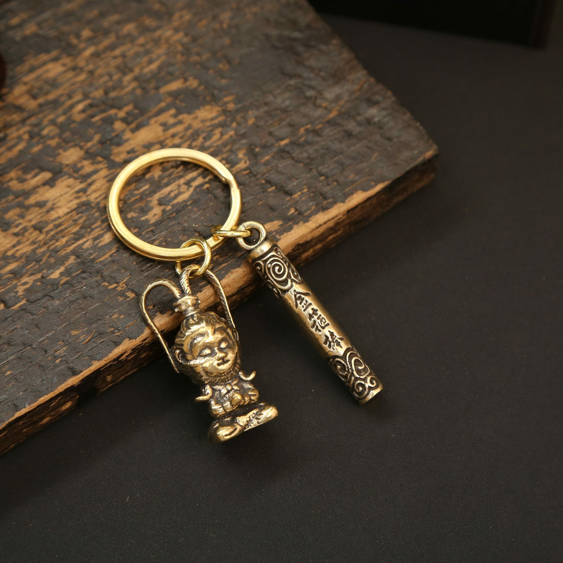 New Popular Game Black Myth WuKong Metal Keychain Car Accessories Bag Pendant Keyrings Wukong