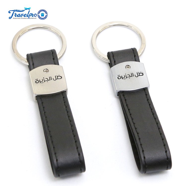 Travelpro Fashion Personalized Charm Keyring Luxury Key Holder Genuine Metal Custom Car Pu Leather Keychain