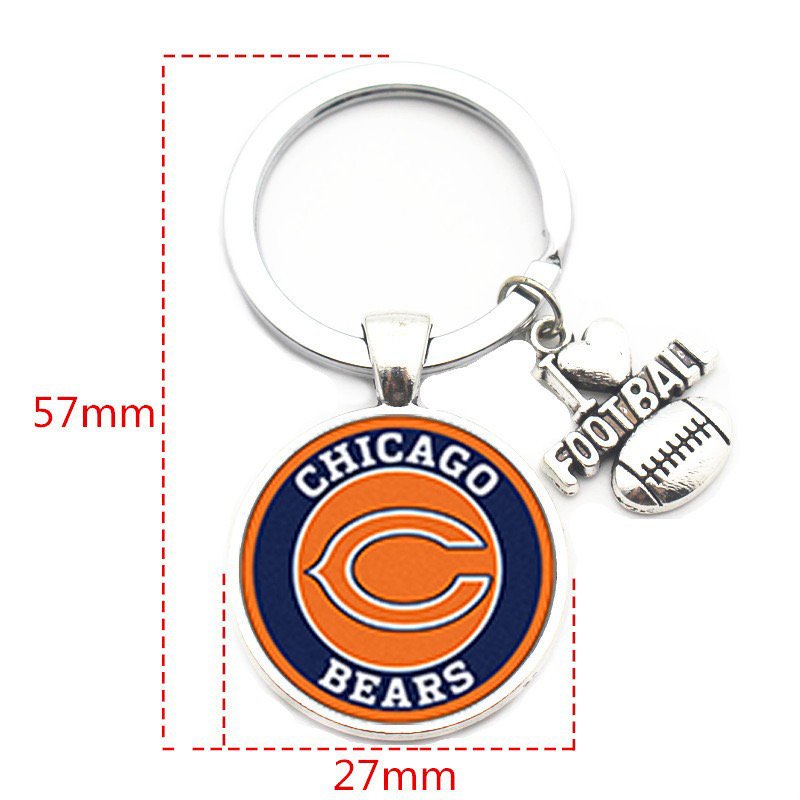 32 teams stock high quality custom Philadelphia Eagles unisex adult accessories American football NFL keychain