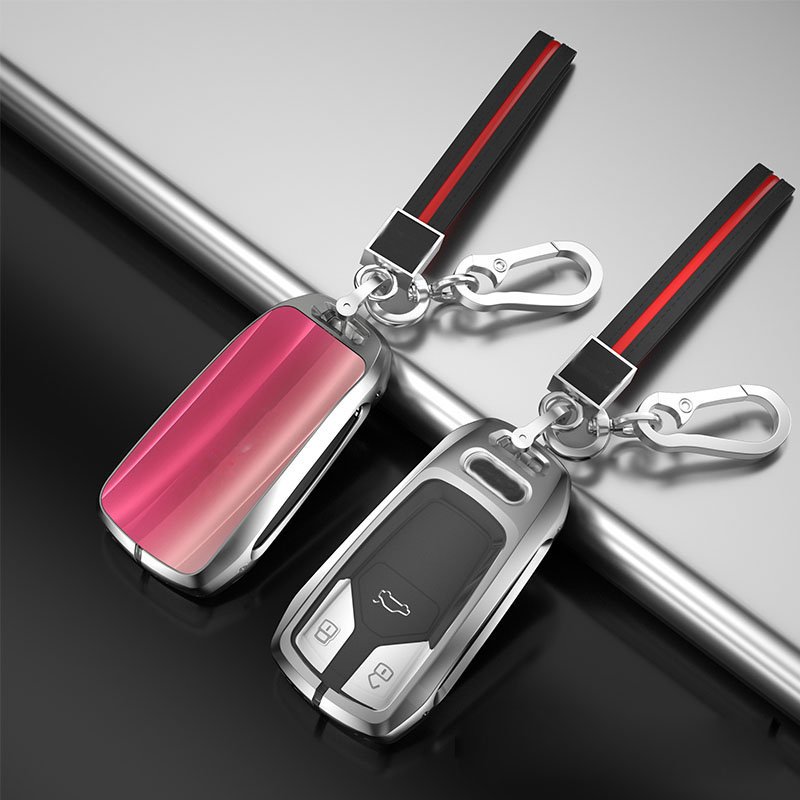 Wholesale Price Luxury Zinc Alloy 3D Tempered Glasses Car Remote Smart Key Holder for Car Key Case