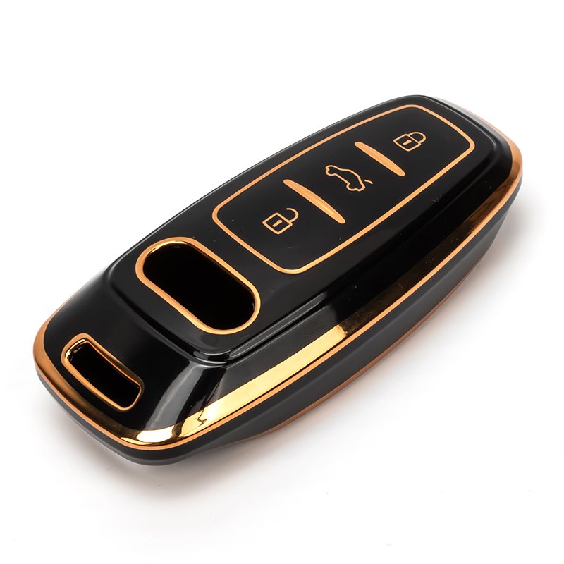 New style color waterproof Heat Resistant Smart 3 buttons TPU car key cover for Audi A6 A7 A8