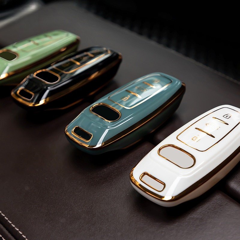 New style color waterproof Heat Resistant Smart 3 buttons TPU car key cover for Audi A6 A7 A8