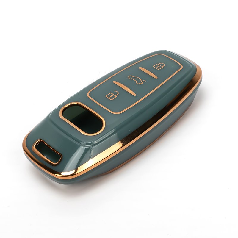New style color waterproof Heat Resistant Smart 3 buttons TPU car key cover for Audi A6 A7 A8