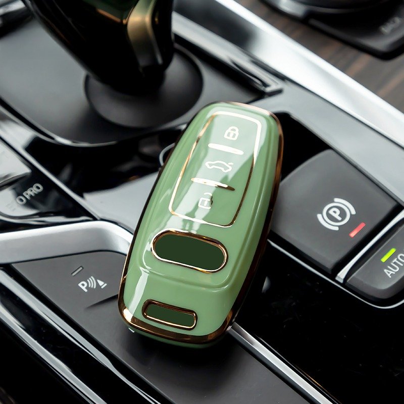 New style color waterproof Heat Resistant Smart 3 buttons TPU car key cover for Audi A6 A7 A8
