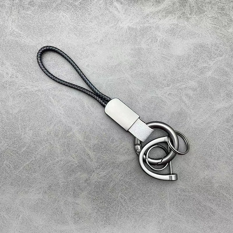 Genuine Leather Keychain Rope Key Chain Metal Key Chains Men Or Women Car Key Holder Key Cover Auto Keyring Accessories Gifts