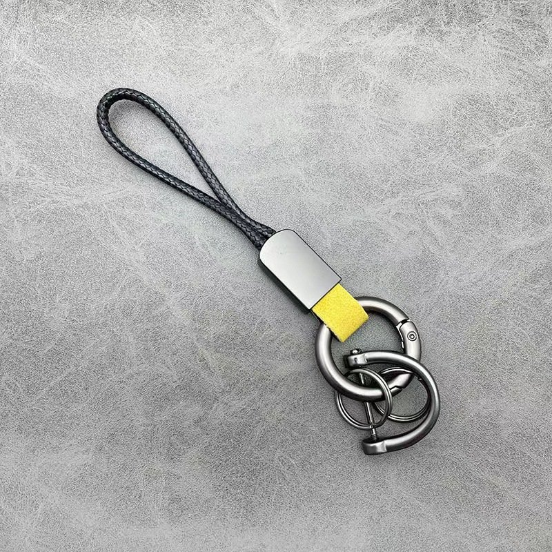 Genuine Leather Keychain Rope Key Chain Metal Key Chains Men Or Women Car Key Holder Key Cover Auto Keyring Accessories Gifts