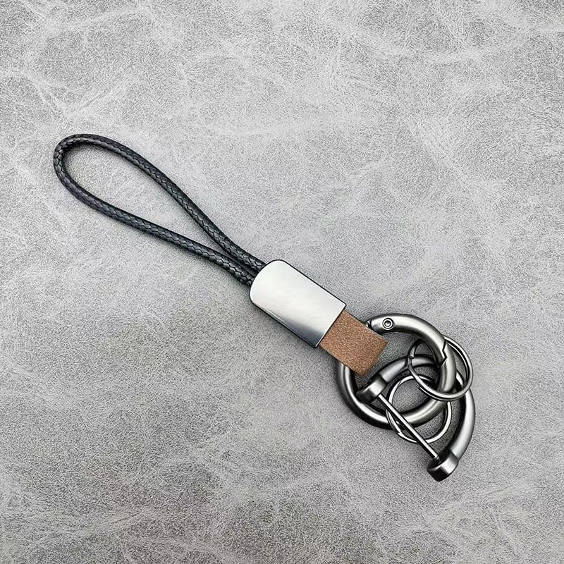 Genuine Leather Keychain Rope Key Chain Metal Key Chains Men Or Women Car Key Holder Key Cover Auto Keyring Accessories Gifts