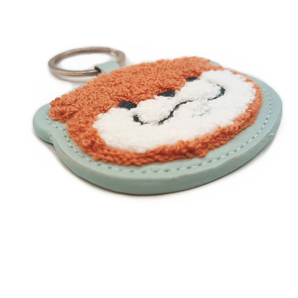 PU Towel Embroidery Design Keychain for Women, Cute Girls Key Chain, Key Chains Accessories for Car Keys