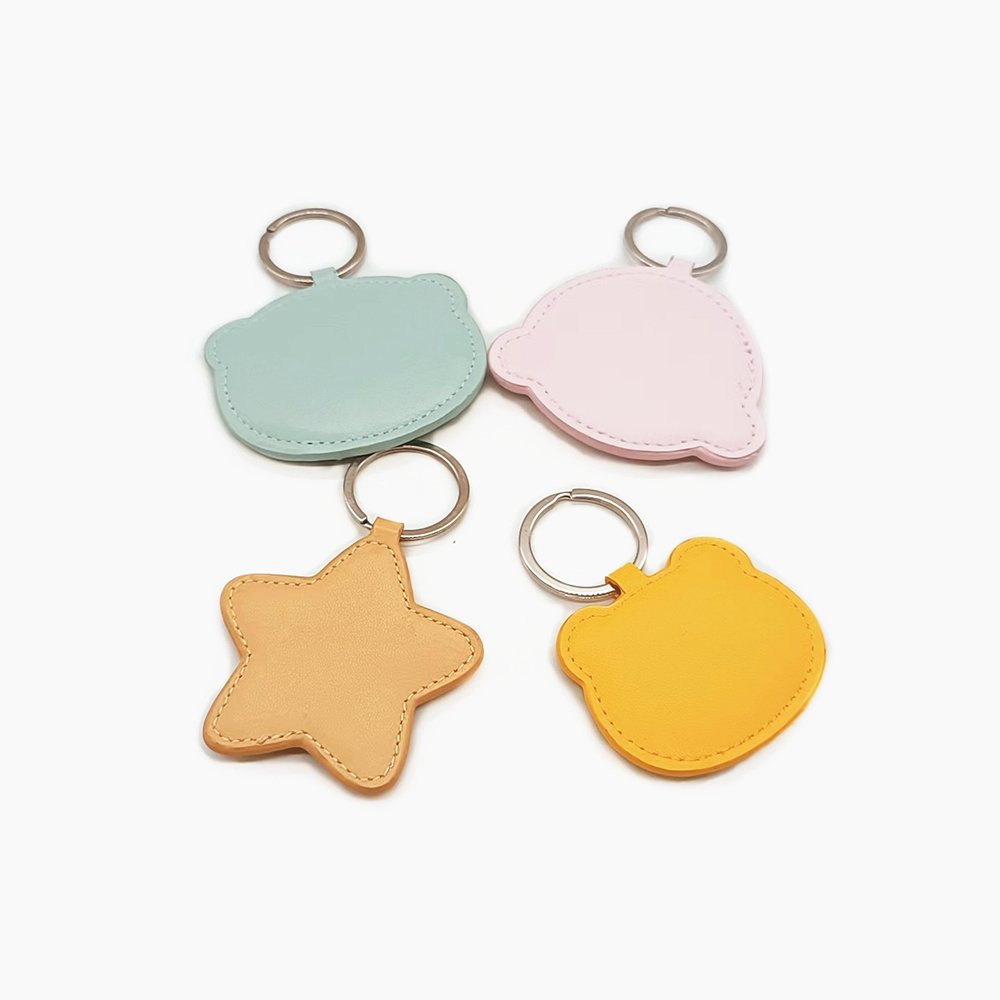 PU Towel Embroidery Design Keychain for Women, Cute Girls Key Chain, Key Chains Accessories for Car Keys