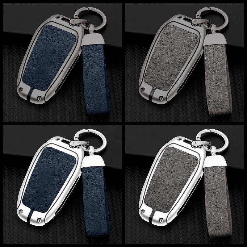 Metal Custom Car Logo Key Case Cover For Peugeot 208 308 408 508 2008 3008 4008 5008 Citroen C1 C2 C3-xr C4 C6 Picasso Ds Ds4