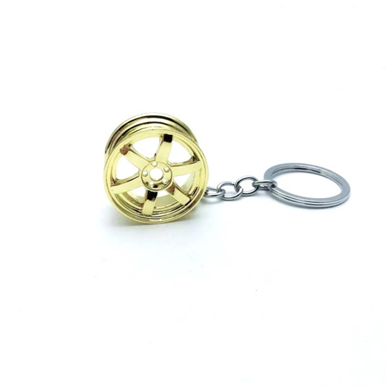 JDMotorsport88 Auto Part Six Star Wheel Rim Tyre Keychain Keyring Key Chain Ring Keyfob Car Accessories