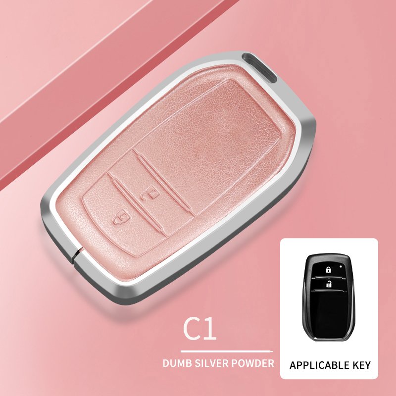 Factory customization Aluminum alloy full cover Protective Key chain Keys Bag Car Key Case Accessories for Toyota use C1