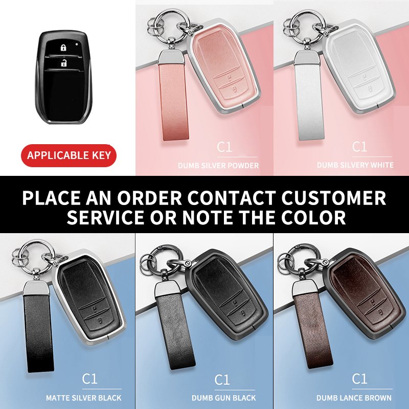 Factory customization Aluminum alloy full cover Protective Key chain Keys Bag Car Key Case Accessories for Toyota use C1