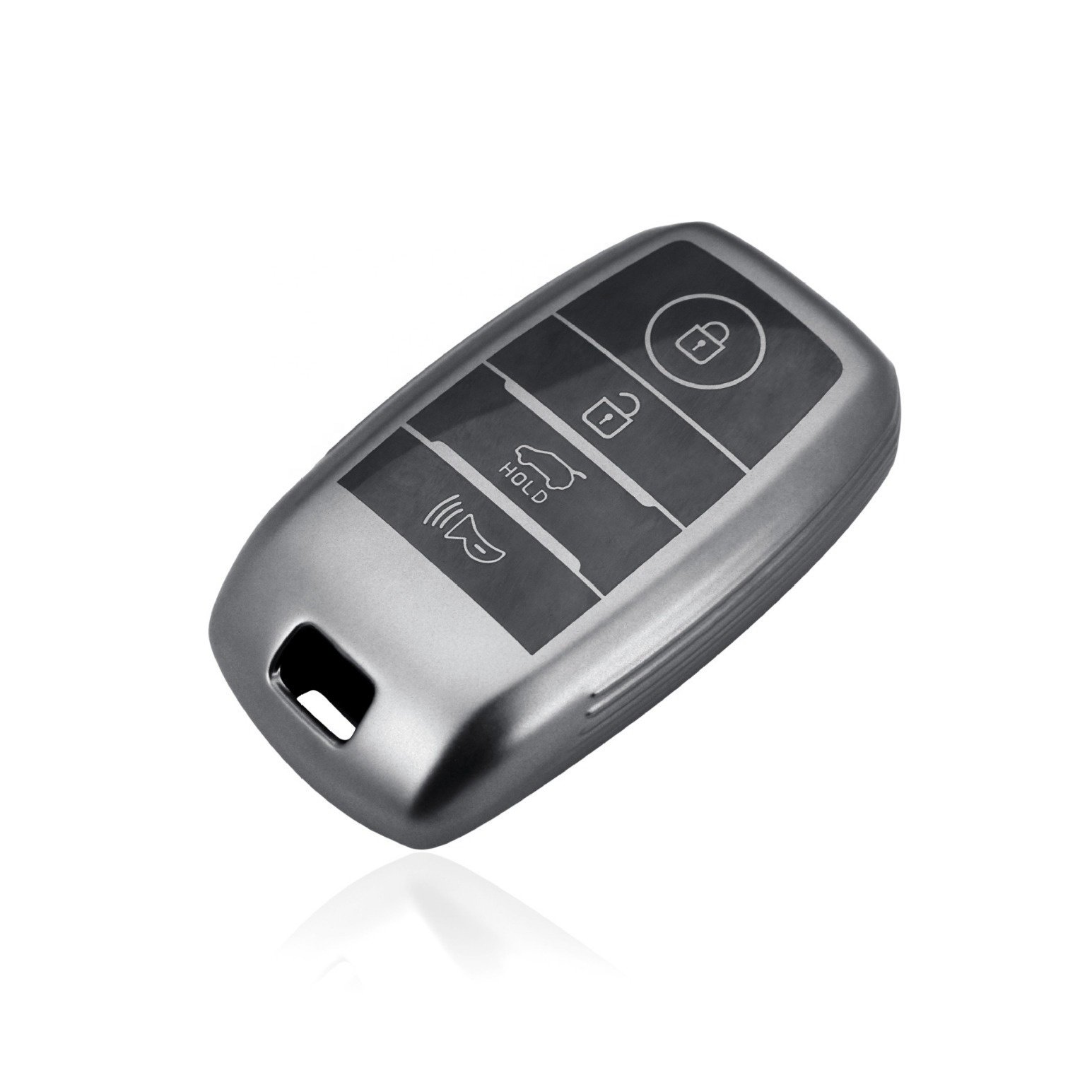 New Trend Metal Grey Tpu Key Cover Factory Wholesale Custom Car Key Cover