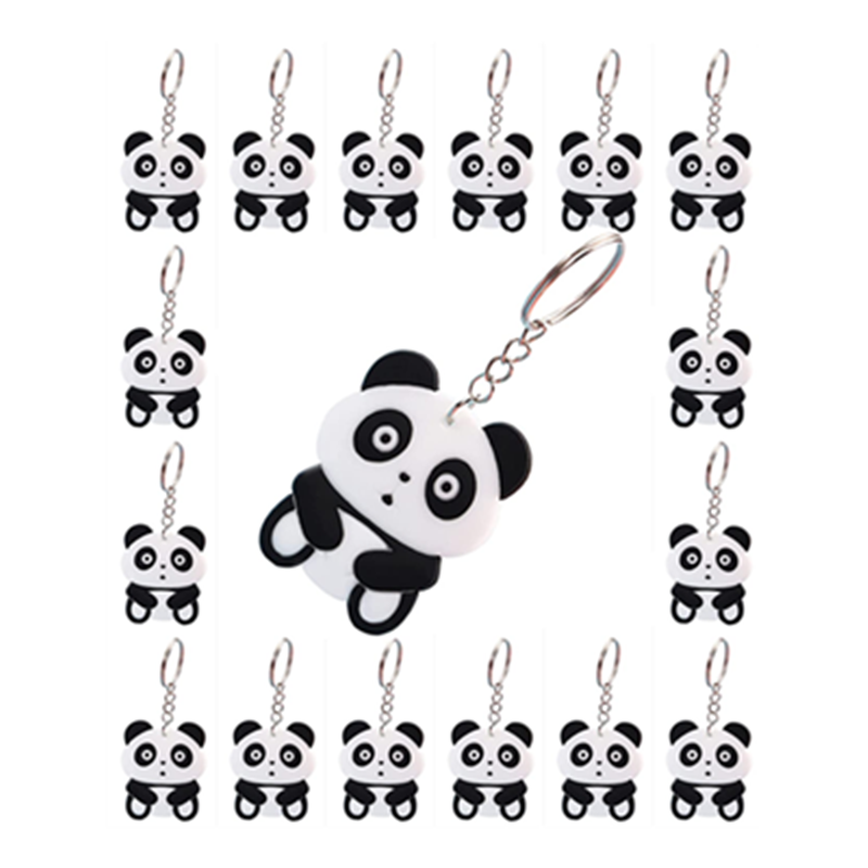 Panda Keychains Key Ring for Animals Theme Party Favors Pendant, Birthday Party Supplies, Party Favors for Ornament Souvenirs