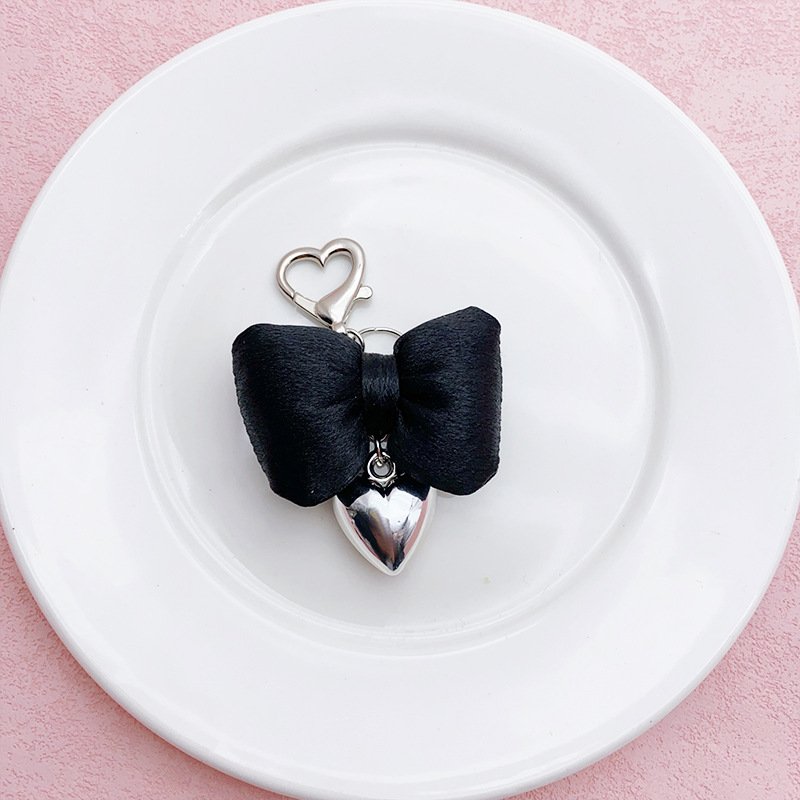 Wholesale Ballet Bowknot Keychains Fashion Satin Love Charm DIY Handmade Bowknot Keychains Backpack Phone Camera Accessory