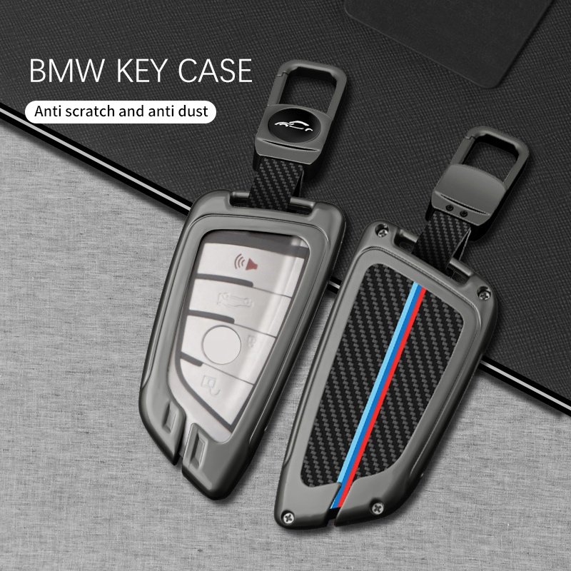 Car Remote Key Case Cover Carbon Fiber for BMW X1 X3 X5 X6 1 2 5 7 F15 F16 E53 E70 E39 F10 F30 G30 Auto Accessories Opp Bag