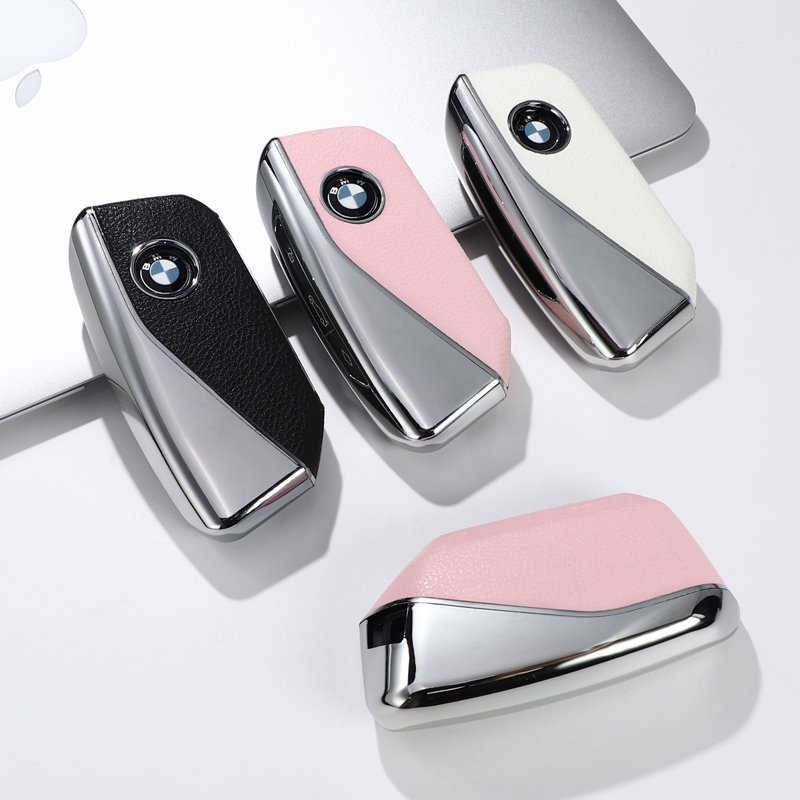For BMW leather Key Fob Cover key shell fit for BMW X1/7 series 735li /740li / i7/ IX / New XM /X7 car key cover case