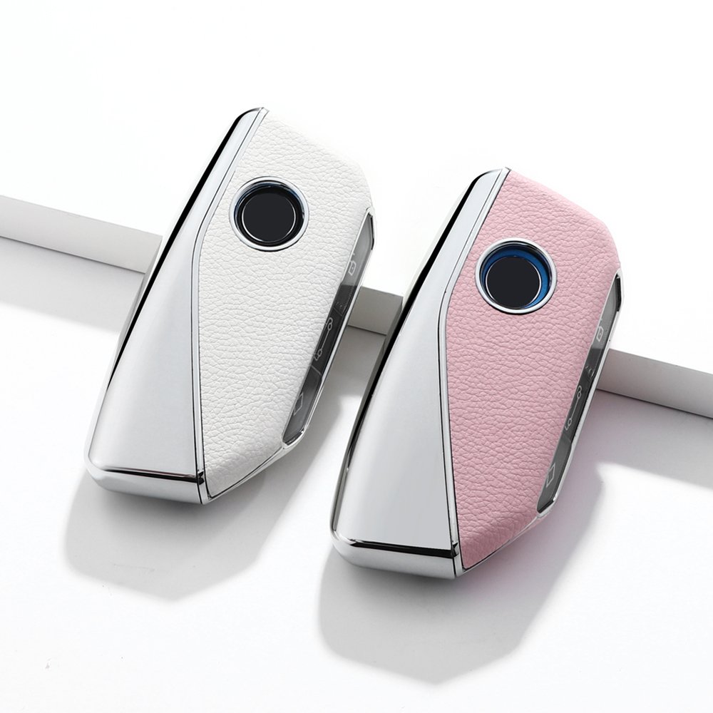 For BMW leather Key Fob Cover key shell fit for BMW X1/7 series 735li /740li / i7/ IX / New XM /X7 car key cover case