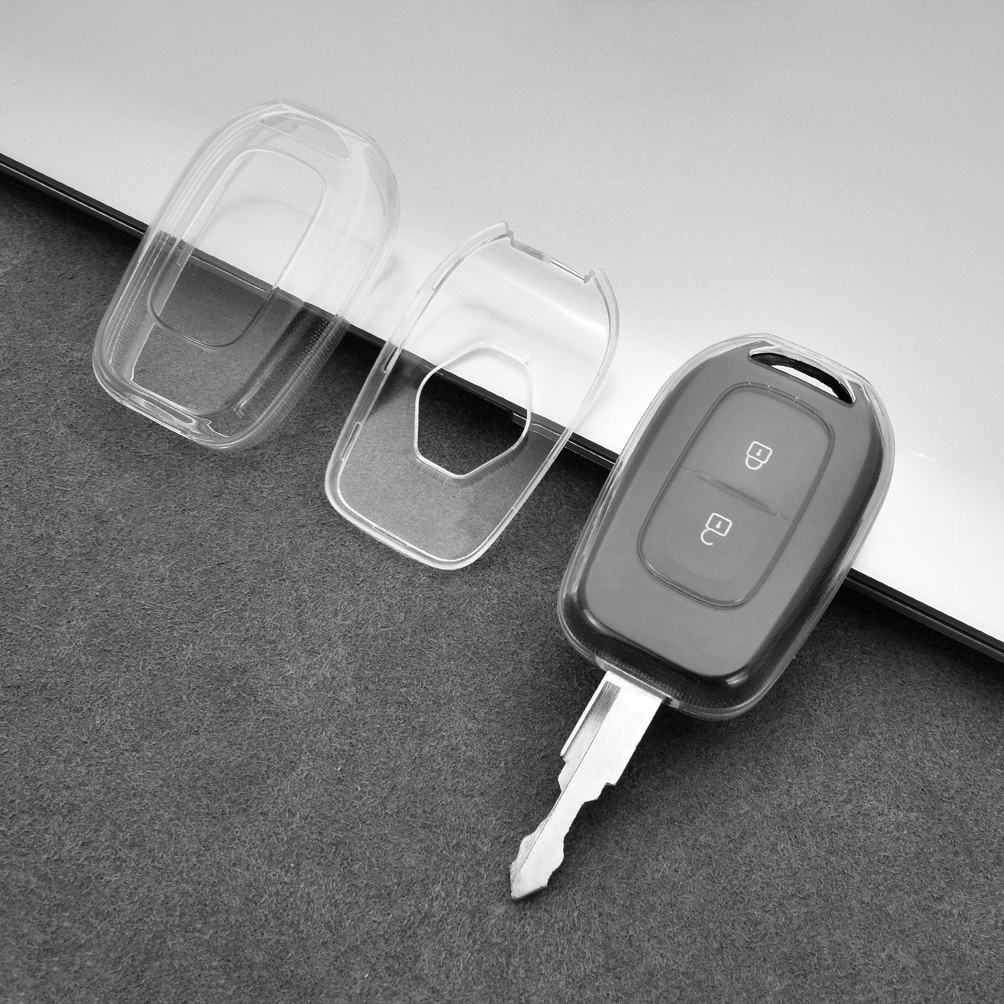 DM TPU Car Remote Key Case Cover Holder Shell For Nenault Auto Styling Fob Accessories