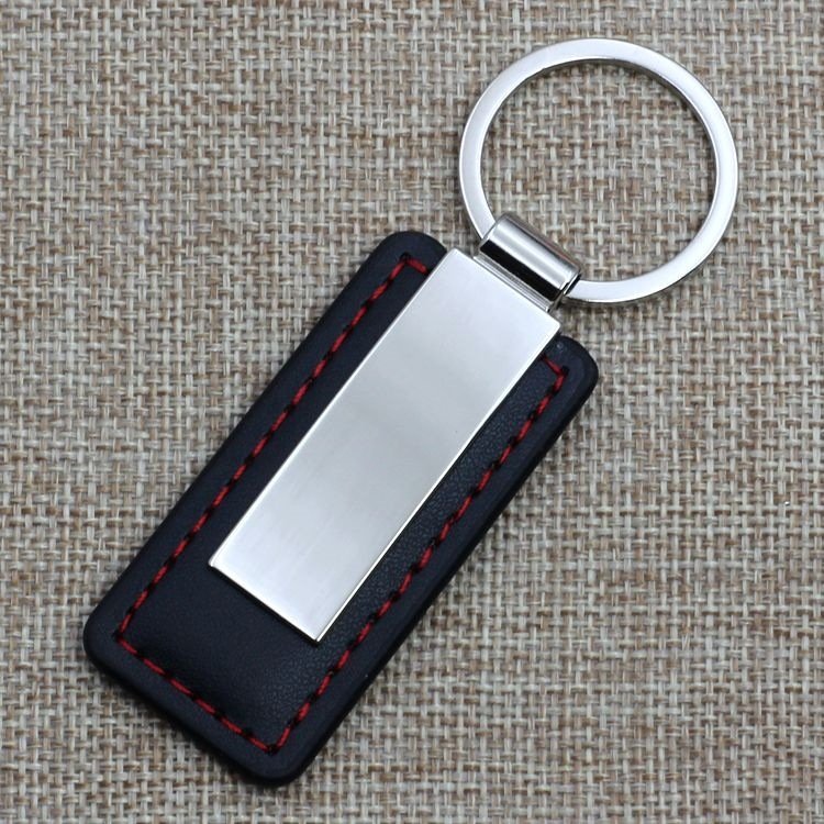 Promotional Gift Keychain Pendant Custom Logo Blank Leather Key Rings Keychain Sublimation Pu Car Keychain Accessories