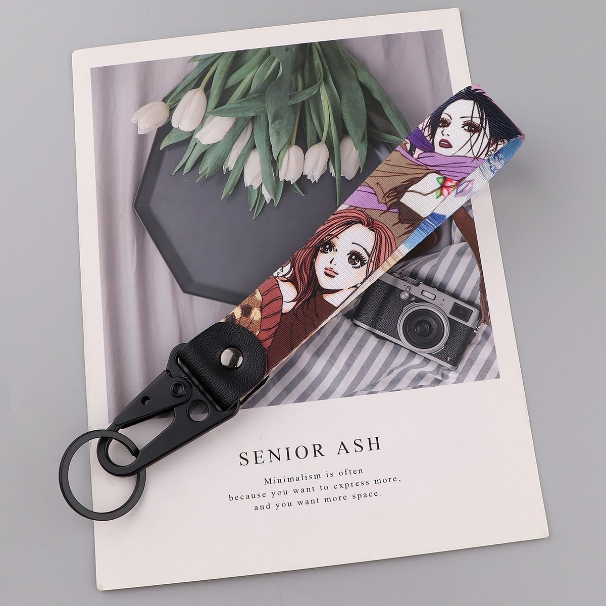 wholesale Anime Nana Olecranon Keychain Ghoul Pendant Inuyasha Leather Metal Pendant Unique Design Keychain Car Bag Accessories