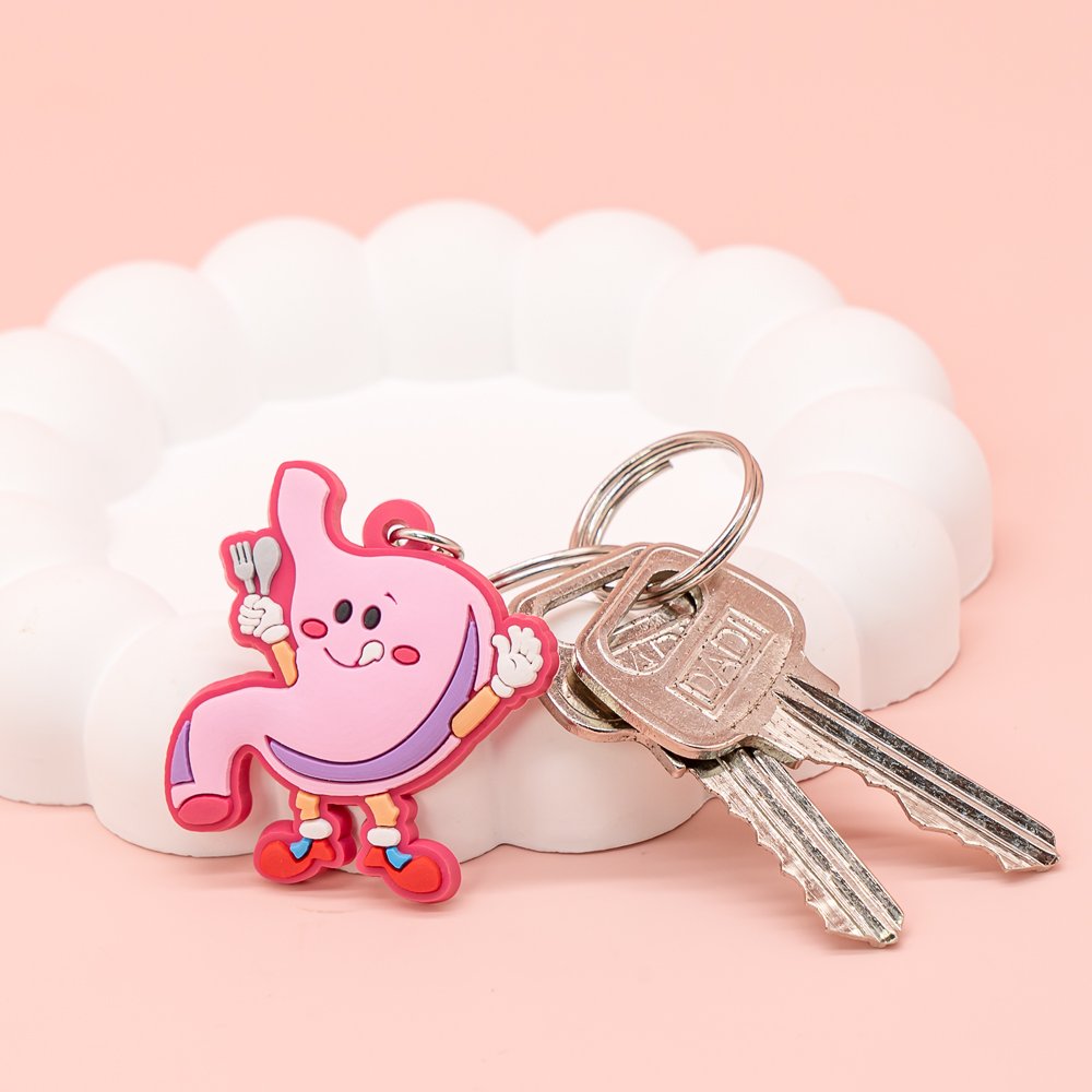 pvc Cartoon Key Chain shape ambulance Key Ring key Holder Fashion Gift Medical Series Key Ornament Bag Pendant Wholesale