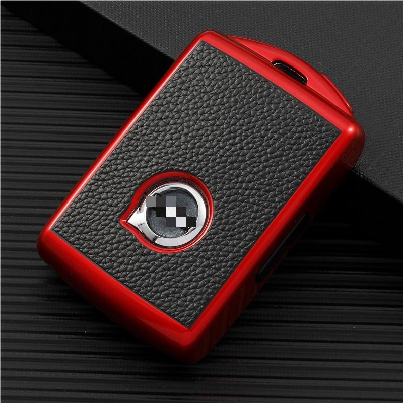 Car Remote Key Protective TPU Holder Leather Car Key Case Cover Accessories For Volvo XC60 XC90 2022 s60 s90 car key Holder