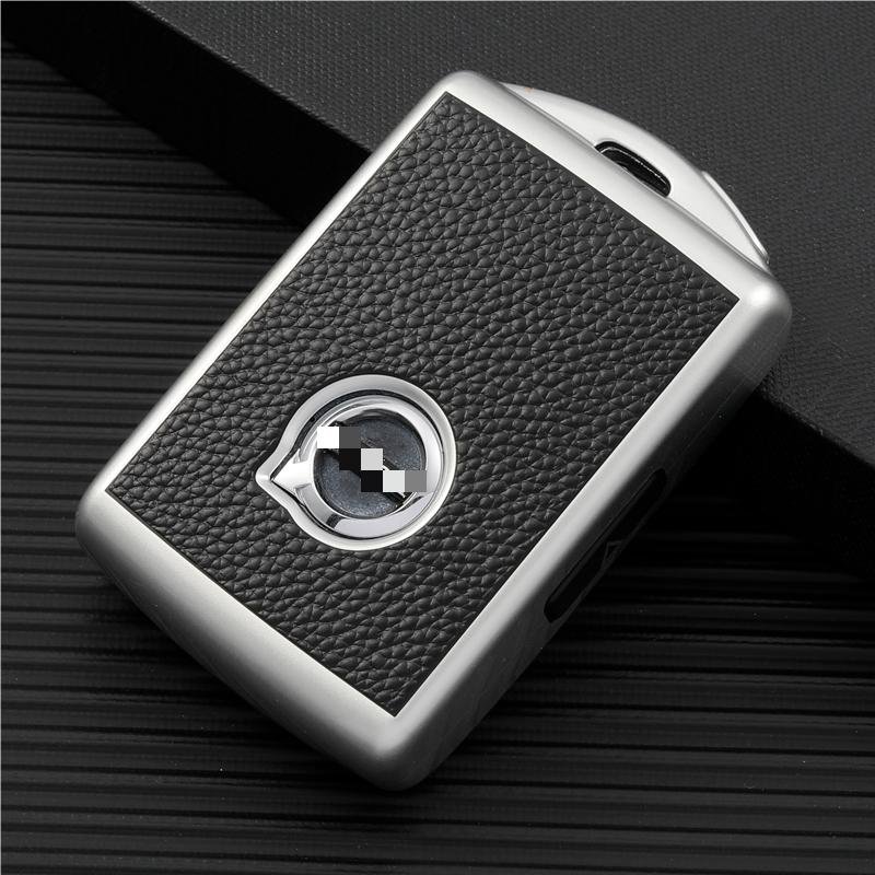 Car Remote Key Protective TPU Holder Leather Car Key Case Cover Accessories For Volvo XC60 XC90 2022 s60 s90 car key Holder